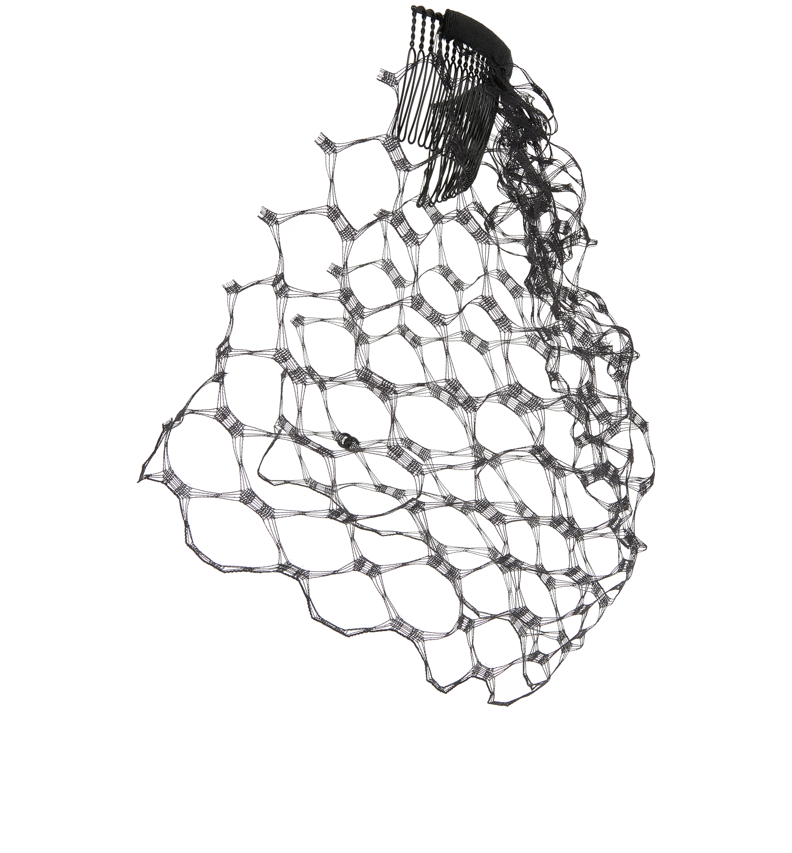 Chanel 17A Net Hair Accessories, &pound;280, Accessories, Black, Nylon/Plastic, Side view